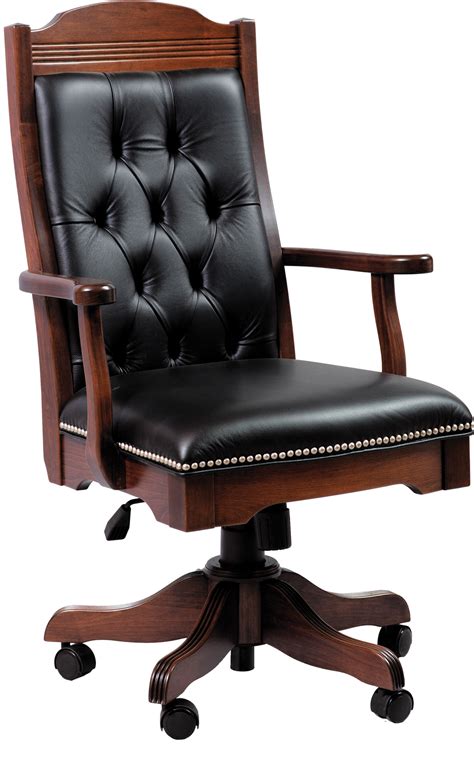 Starr Executive Chair Amish Solid Wood Office Chairs Kvadro Furniture