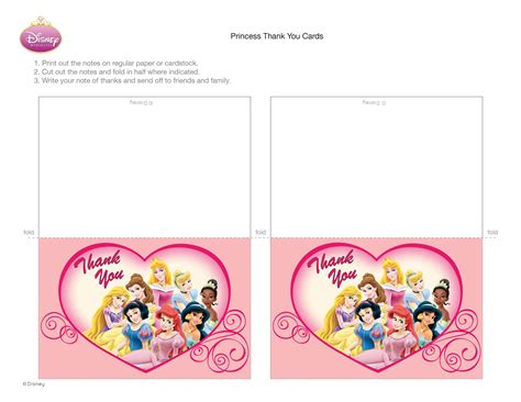 Free Printable Disney Princess Thank You Tags Free Printable Templates