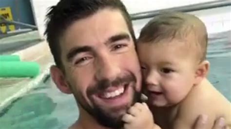 Michael Phelps Shares Adorable Video Of Son Boomer Taking A Swim Lesson