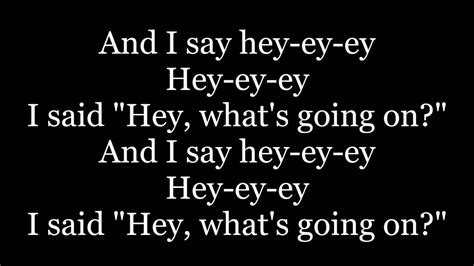 4 Non Blondes What S Up Lyrics YouTube Music