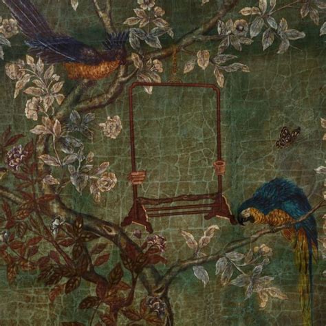 Pair Of Chinoiserie Bird And Flower Decorative Panels Lot 17 The
