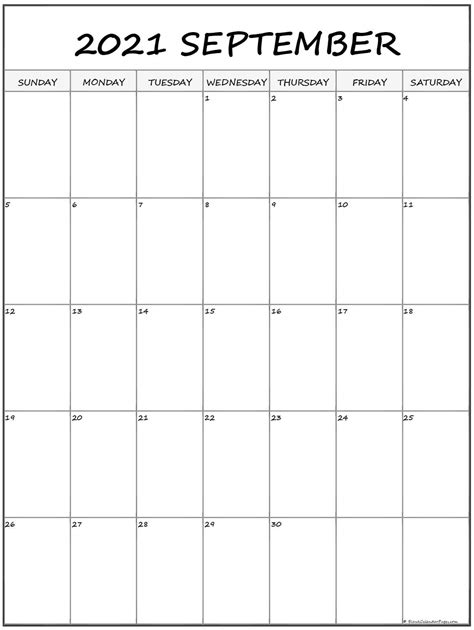 If you prefer to plan your week on a vertical calendar, then have a look at these portrait calendars below. September 2021 Vertical Calendar | Portrait