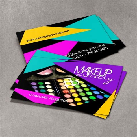 Fully Customizable Cosmetics Business Cards Created By Colourful De