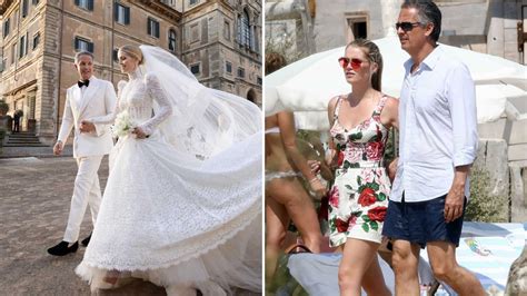 Princess Dianas Niece Lady Kitty Spencer Gets Married In Luxe Italian Images And Photos Finder