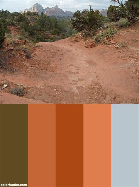 The Red Rocks Of Sedona Color Scheme From Red Colour
