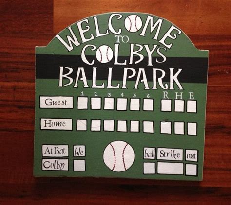 Mini Scoreboard With Free Personalization For Childs Roombirthdays