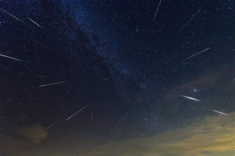 A perseid meteor crosses the sky in 2016. Brightest Perseid meteor shower ever! - Sunwise Bonaire