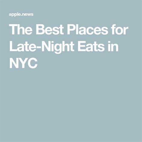 The Best Places For Late Night Eats In Nyc Vice Eating At Night