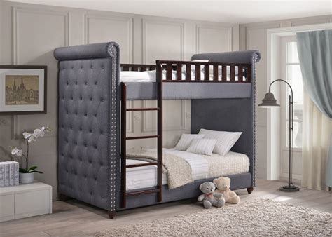 Coming in bazillion models, these beds offer not only space utilization but also safety to the sleepers. Ema Twin Gray bunk Bed - Direct Discount Furniture