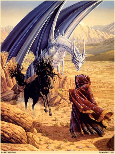 Larry Elmore Shadow Steed Fantasy Dragon Fantasy