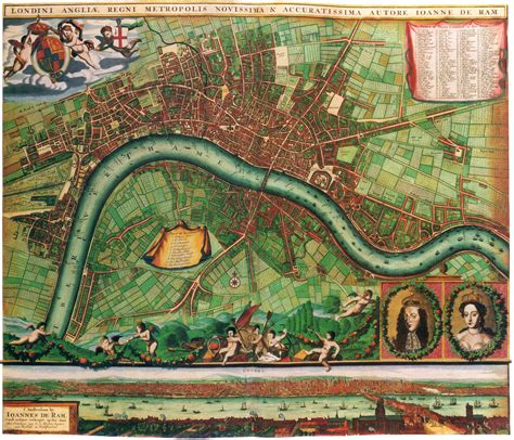 17th Century London Map