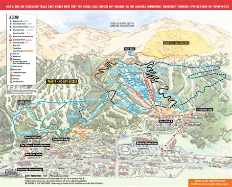 Breckenridge Downhill Biking Trail Map Breckenridge Ski Resort Bike