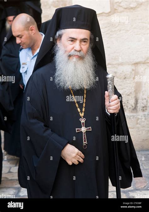 Patriarch Theophilos Iii Of Jerusalem Hi Res Stock Photography And
