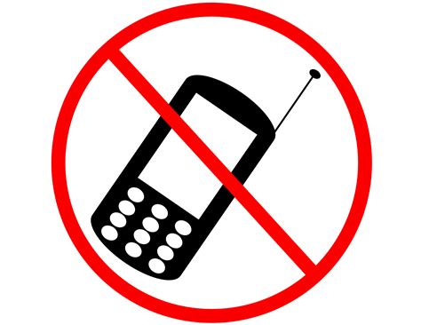 Clipart - No cellphone. png image