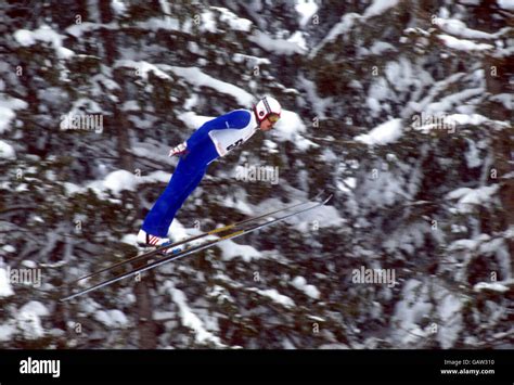 Ski Jumping Sarajevo Winter Olympic Games Stock Photo 109959948 Alamy