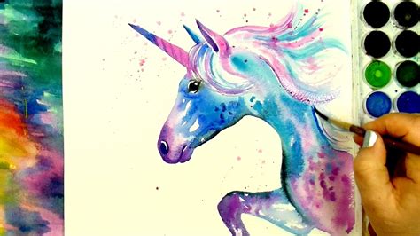 Learn How To Paint And Color A Beautiful Unicorn A Simple