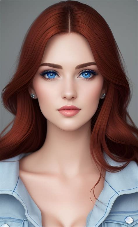 Long Auburn Hair Long Red Hair Red Hair Blue Eyes Beautiful Blue