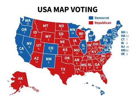 Us Map By Political Party Map