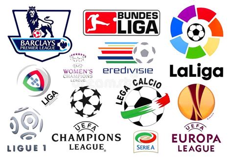 Logotipos De Ligas De Fútbol Europeas Imagen Editorial Ilustración De
