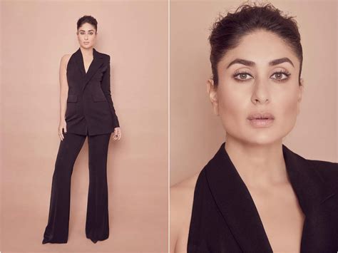 Photos Kareena Kapoor Khan Looks Super Chic In All Black Pantsuit