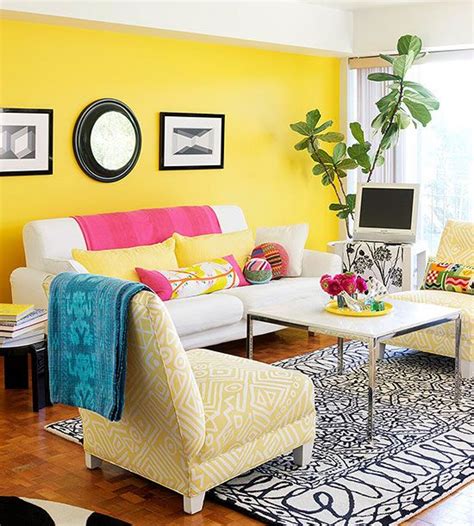 Yellow Paint Colors Colourful Living Room Living Room