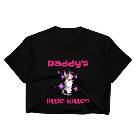 daddys little kitten crop top kinky cloth