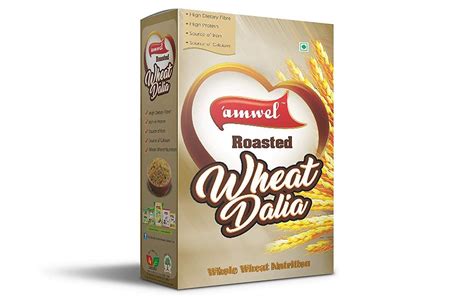 Amwel Roasted Wheat Dalia Box 500 Grams Reviews Nutrition