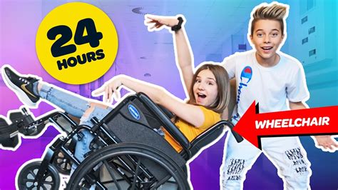 Piper Rockelle Youtube Channel Pranks I Spent 24 Hours In A Wheelchair