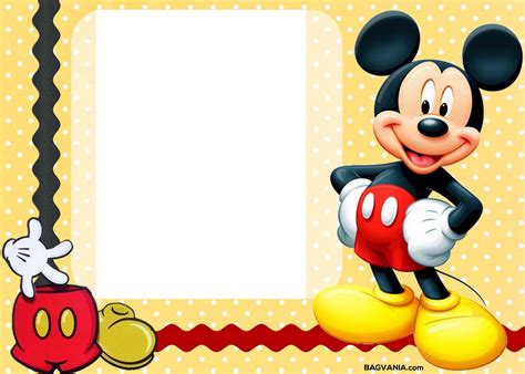 Mickey Mouse Invitation Template Free