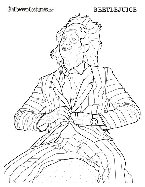Details 70 Newest Beetlejuice Coloring Pages Free To Print And