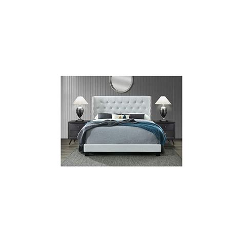 Buy Dg Casa Bardy Upholstered Panel Bed Frame With Diamond Button