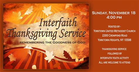Interfaith Thanksgiving Service
