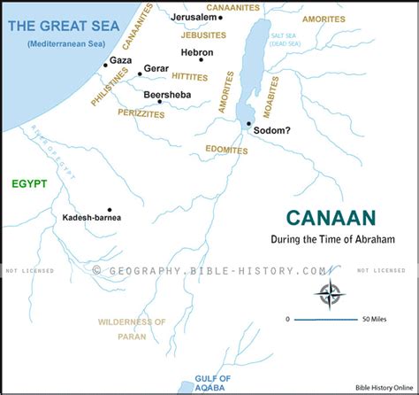 Canaan During The Time Of Abraham Bible History