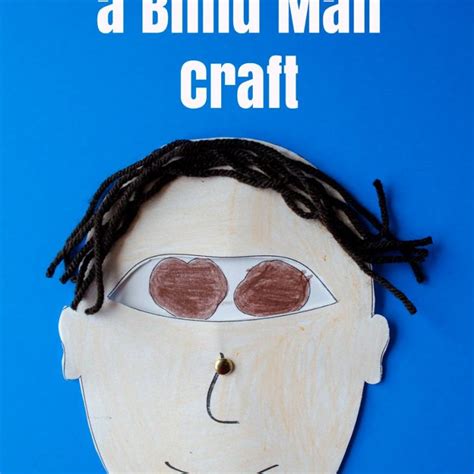 Jesus Heals A Blind Man Craft Crafty Catholic Moms