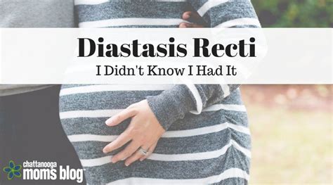 A Pregnant Woman Holding Her Belly With The Words Diastasis Recti I