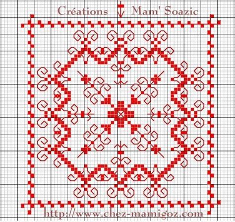 En effet, son quadrillage est similaire à celui d'un diagramme point de croix, ce qui permet de compter facilement les points et de suivre le modèle à broder. SAL Libre et Gratuit 2015 / 2016 : Plaid Broderie Rouge, case A1 | Broderie et point de croix ...