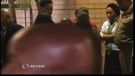Raw Video Nelson Mandelas Ex Wife Visits Him At Hospital