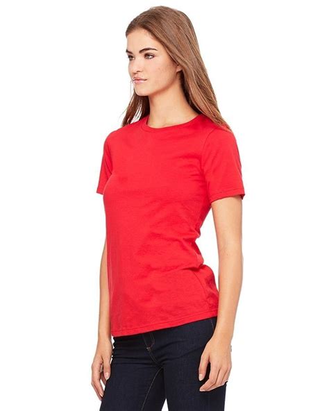 red cotton plain t shirt for women online shopping in pakistan