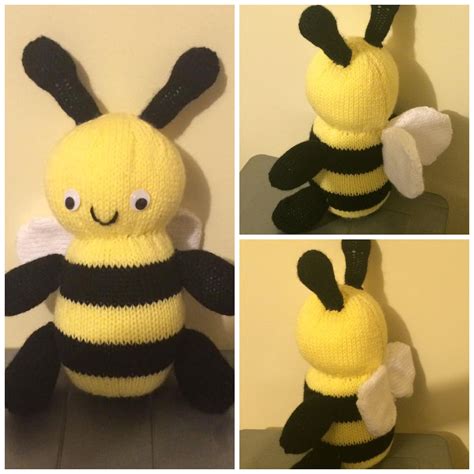 Cuddly Bumble Bee Knitting Pattern Digital Download Etsy Uk