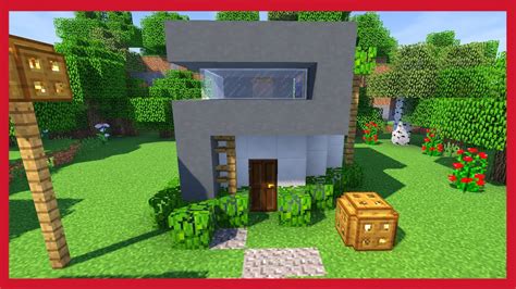 Minecraft Come Costruire Una Piccola Casa Moderna Youtube