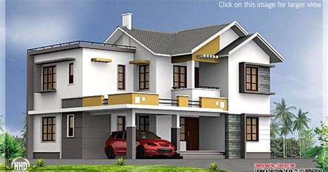 2400 Sqfeet Double Floor Indian House Plan Kerala Home