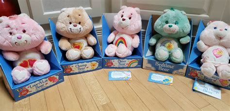 8 Vintage Care Bears In Original Boxes 7 Have Their Tags 3 Etsy