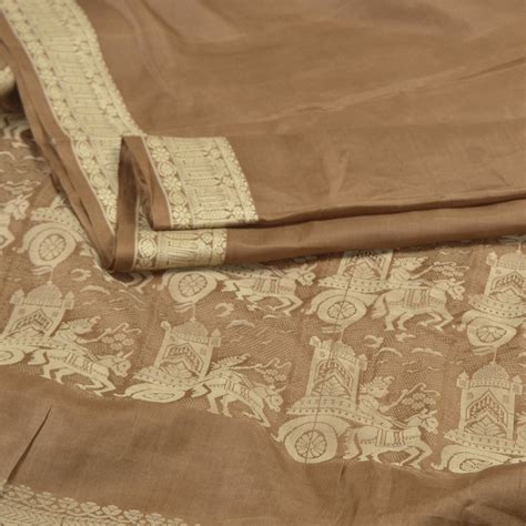 Vintage Sari 100 Pure Silk Sarees Woven Baluchari 5yd Craft Etsy