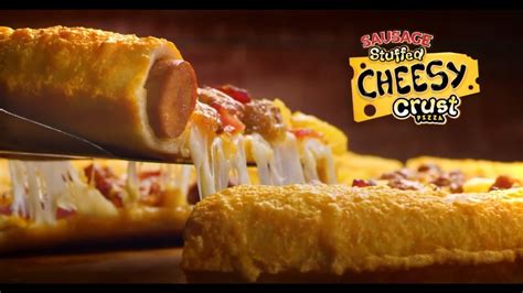 Try The New Sausage Stuffed Cheesy Crust In The New Meaty Hawaiian Flavor Youtube