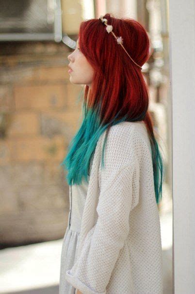 Best 25 Red Hair With Blue Tips Ideas On Pinterest Hair With Blue