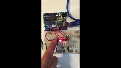 Avr Assembly Programming Shift Led With Button Polling I O Youtube