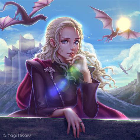 Game Of Thronesdaenerys Targaryen On Dragonstone By Yagihikaru On