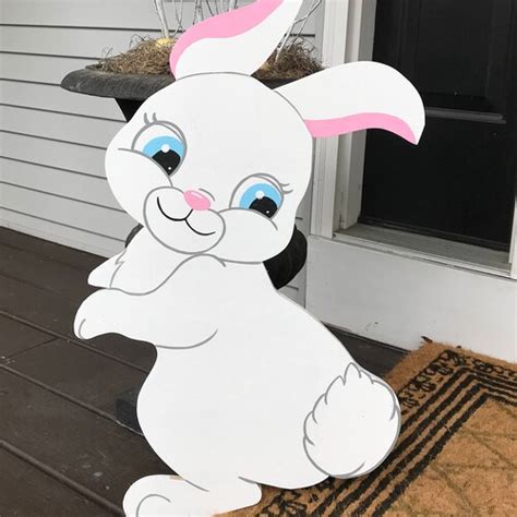 Easter Bunny One Outdoor Lawn Decor Etsy
