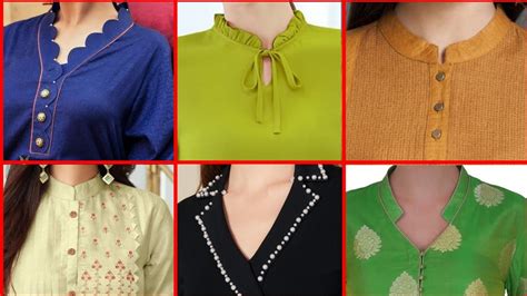 41 Latest Neck Designs For Kurtis With Collar Stylish Collar Neck Patterns Bling Sparkle