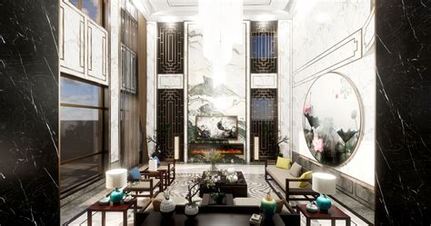 Chinese Interior Design Living Room 3d Cgtrader